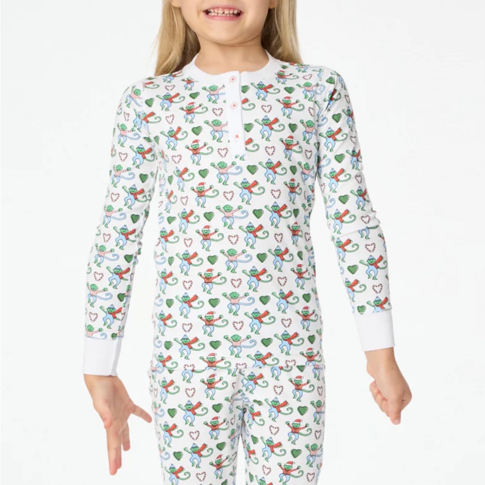 NWT Kids Merry Monkey Pajamas - Top Only